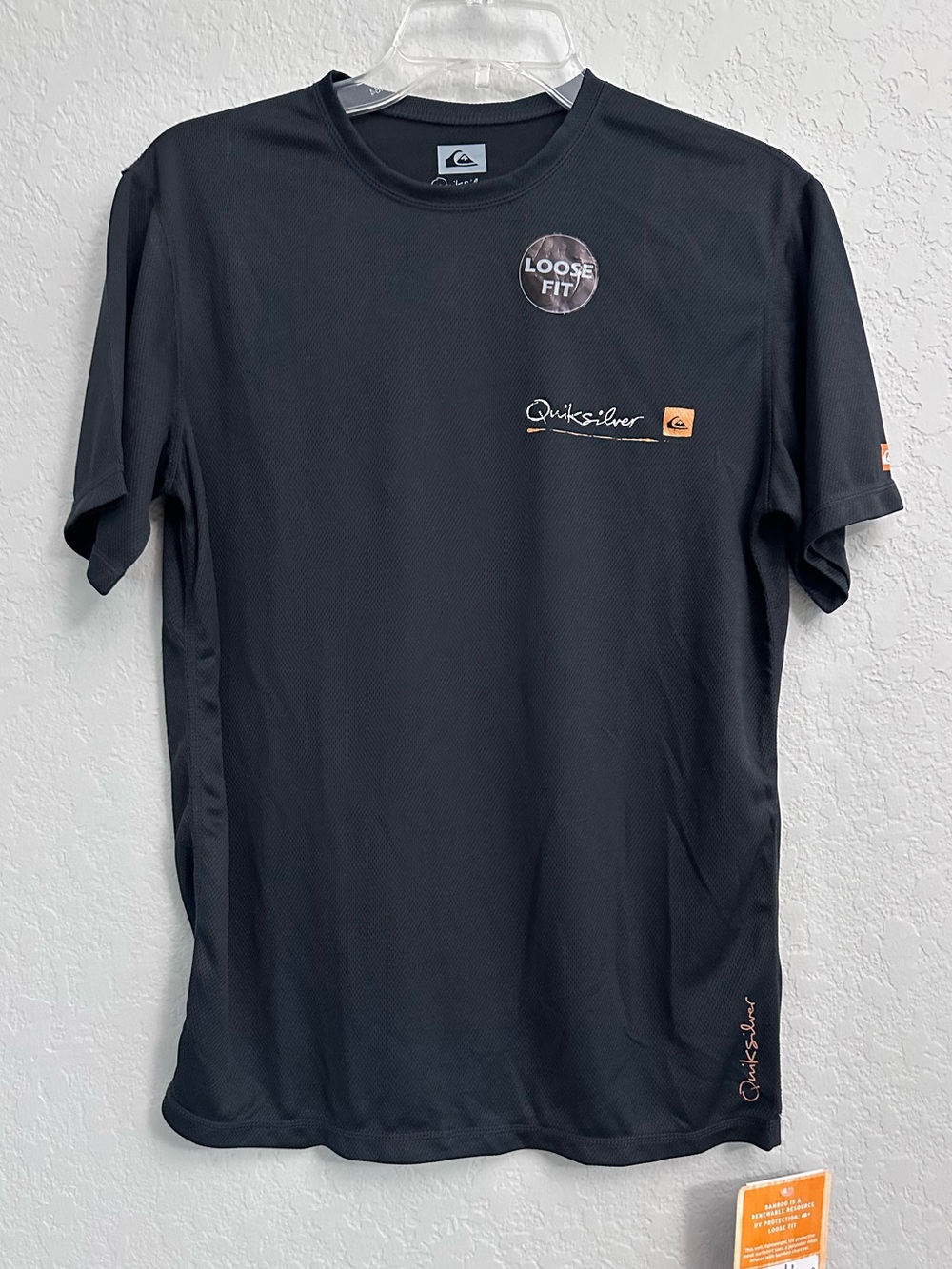 Quicksilver Men’s Luau S/S Mesh Surf Shirt Size XS Black